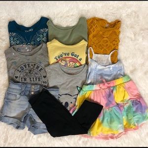 Girls 10 piece lot - Size 7/8 - Spring/Summer